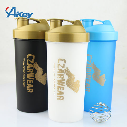1000ml Sport Plastic Gym Bottle Protein Fitness Shaker Bottle Protein Shaker Bottle with Wire Whisk Ball