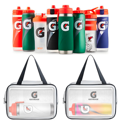 Gatorade Metal Bottle Set with Insulated Stainless Steel Water Bottle Towel and Bag OEM Bottle Gift Pack